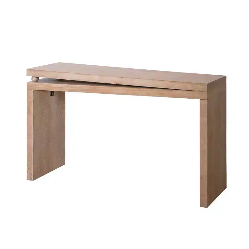GDFStudio Yelena Modern Slim Narrow Console Table with Beaded Detail