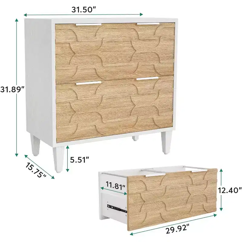 2 Drawer Lateral File Cabinet, Office Filing Cabinet