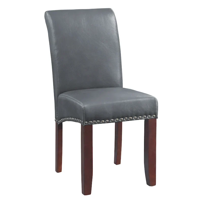 Copper Grove Five Bridge Eco Parsons Faux Leather Nailhead Chair