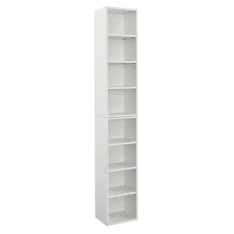 70.9 in.Tall Wood 4-Shelf Standard Bookcase with Shelves (Set of 2)