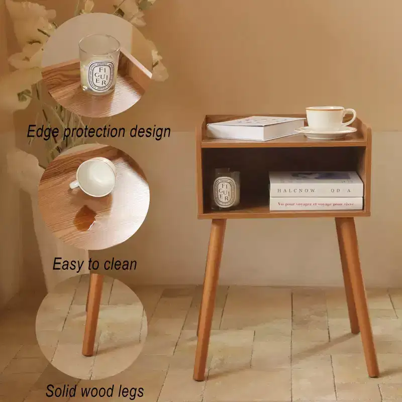 Nightstand, Mid Century Modern Side Table Bedroom