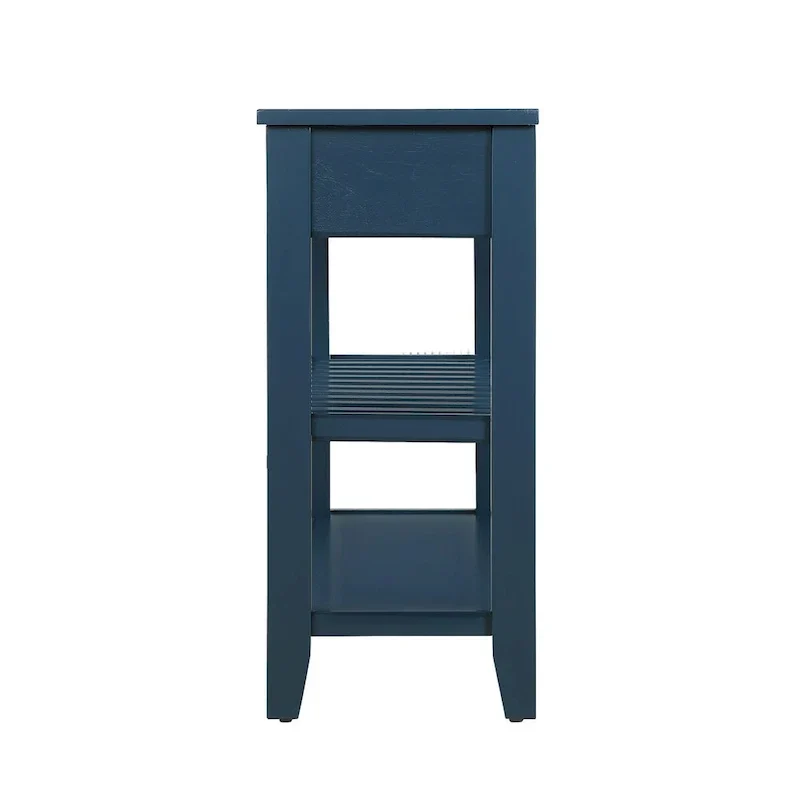 42 Console Sofa Table with Drawers and Tiers Shelves