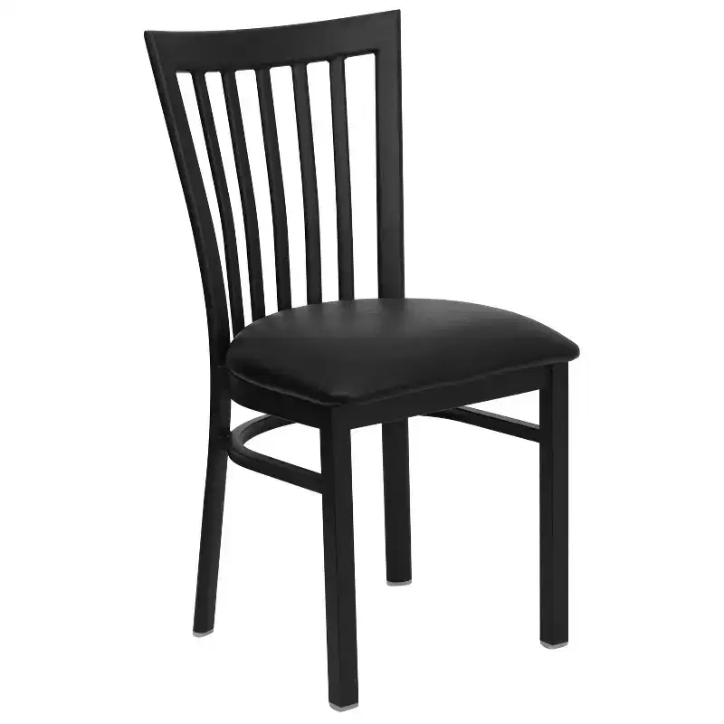 Flash Furniture Black School House Back Metal Restaurant Chair