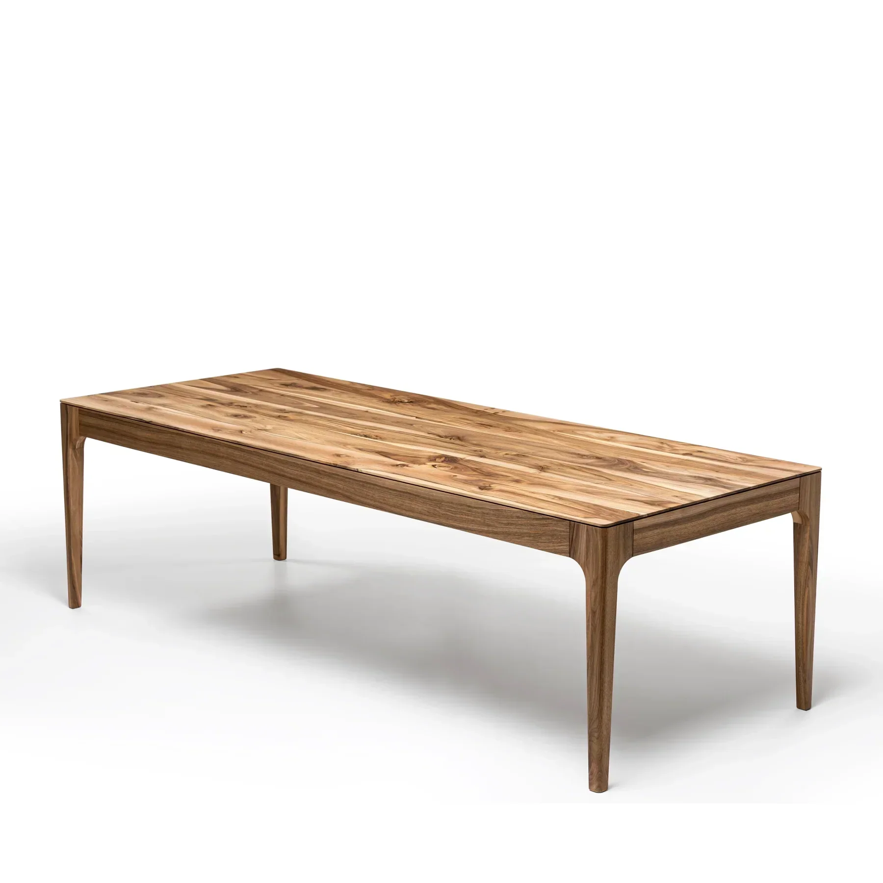 Walnut Dining Table - Handcrafted from solid wood - this exquisite walnut wood table is a stunning addition to any home - Its