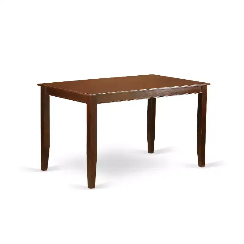 HomeStock Rectangular Counter Height Dining Table Mahogany Finish