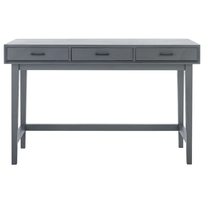 Delsie Mid-Century 3-Drawer Desk