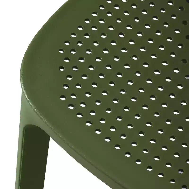 WestinTrends Playa Modern Stackable Plastic Resin Patio Dining Side Chair (Set of 2)