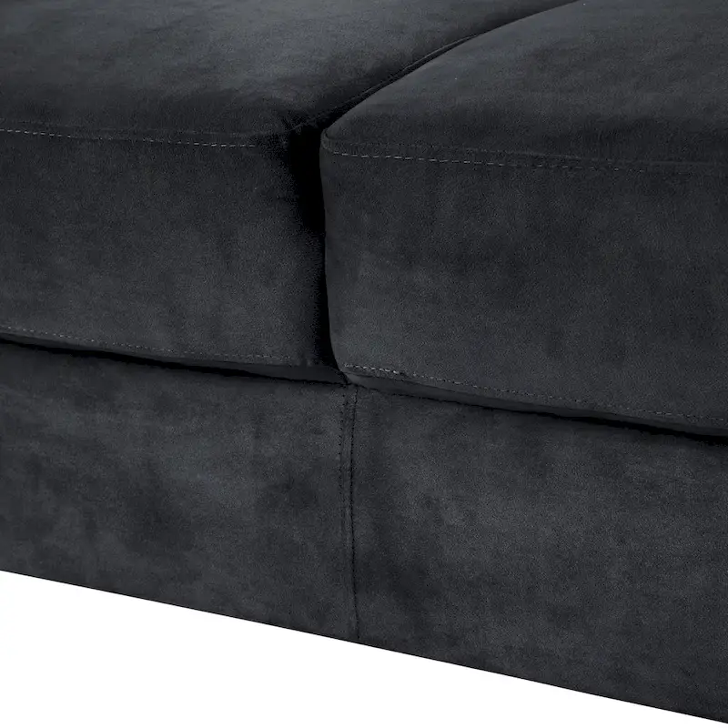 Black Modern 32.2 Upholstered Accent Chair with Sturdy Hardwood Frame and Soft Cushion