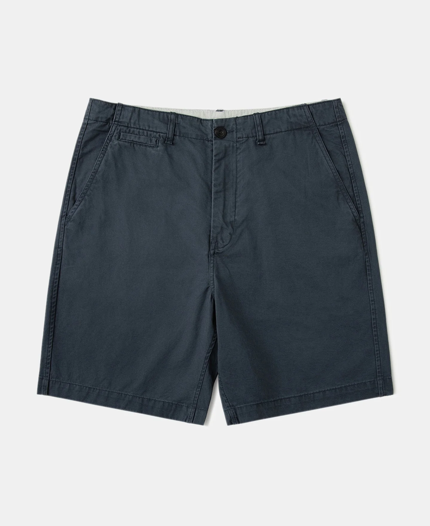 1930s Washed Officer Chino Shorts - Navy
