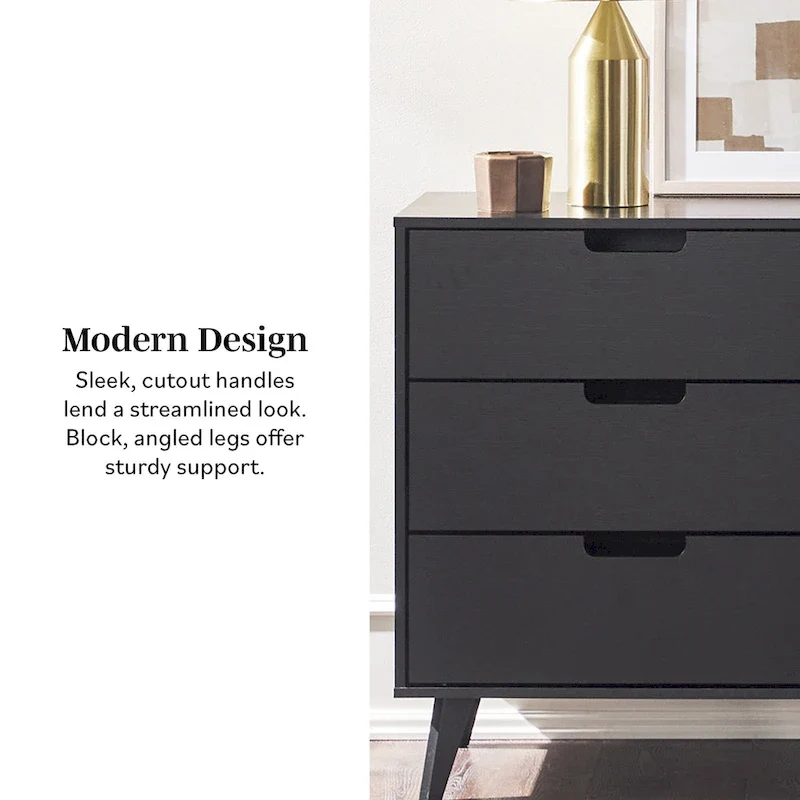 Middlebrook Designs Hans 6 Drawer Dresser with Cut Out Handles