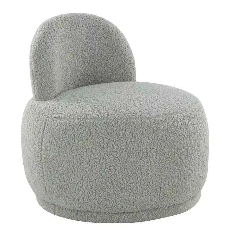 LumiSource Kimi Faux Shearling Accent Chair Green