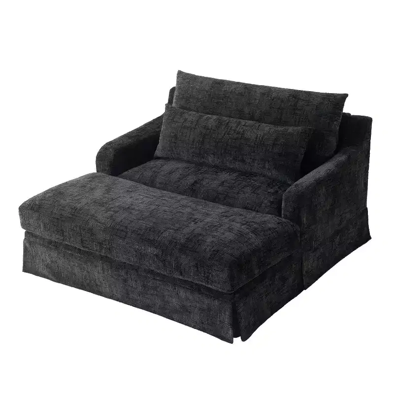Polibi Extra-Deep Chenille Sofa Bed Chair