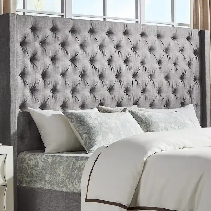 Naples Button-tufted Wingback Headboard only by iNSPIRE Q Artisan