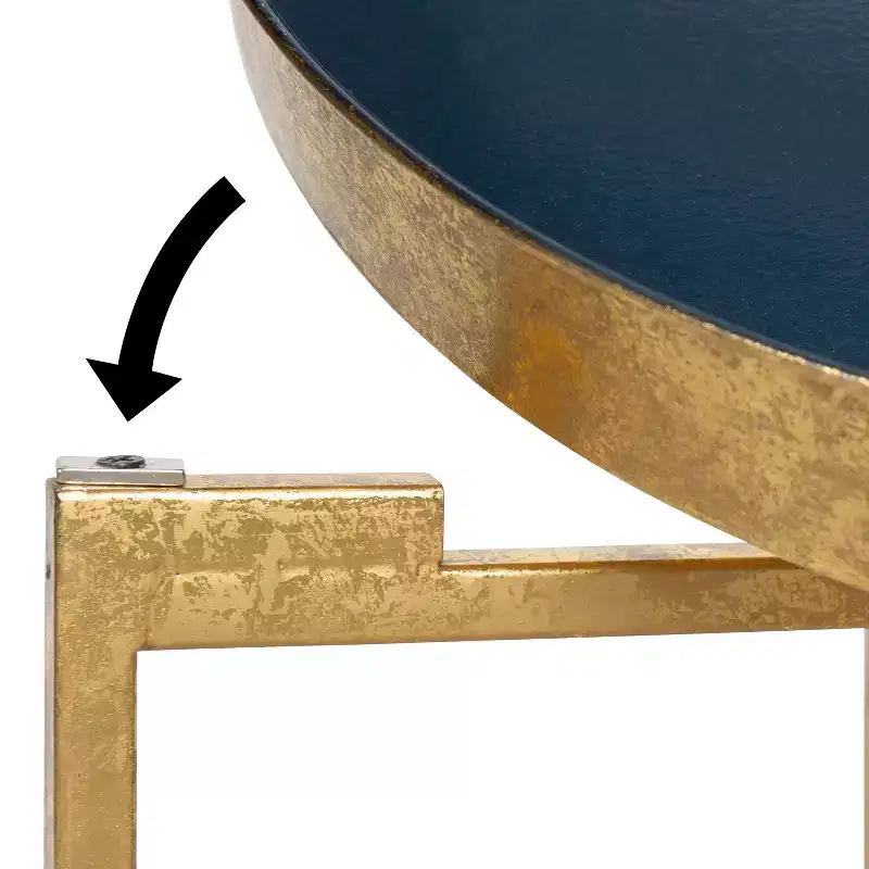 Kate and Laurel Celia Round Metal Side Table