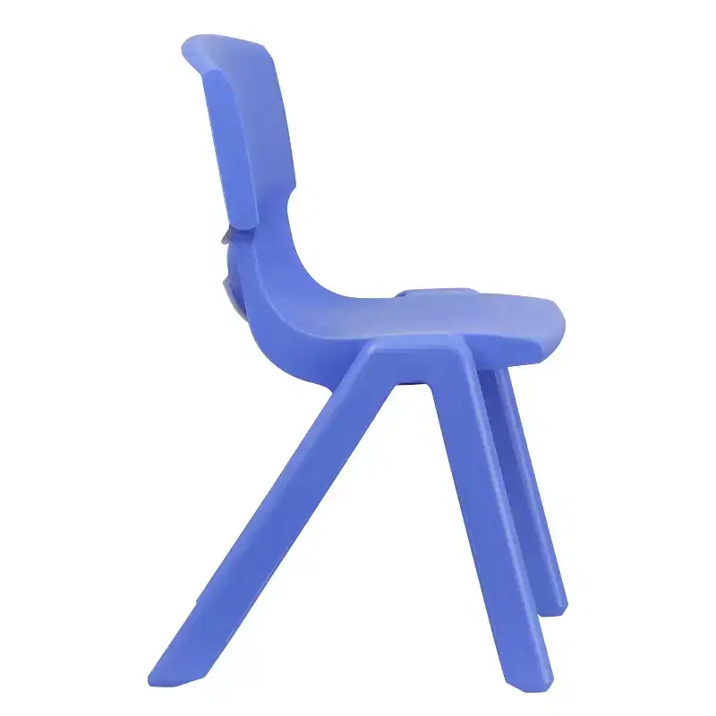 Emma and Oliver 5 Pack Plastic Stackable School Chair with 15.5'' Seat Height
