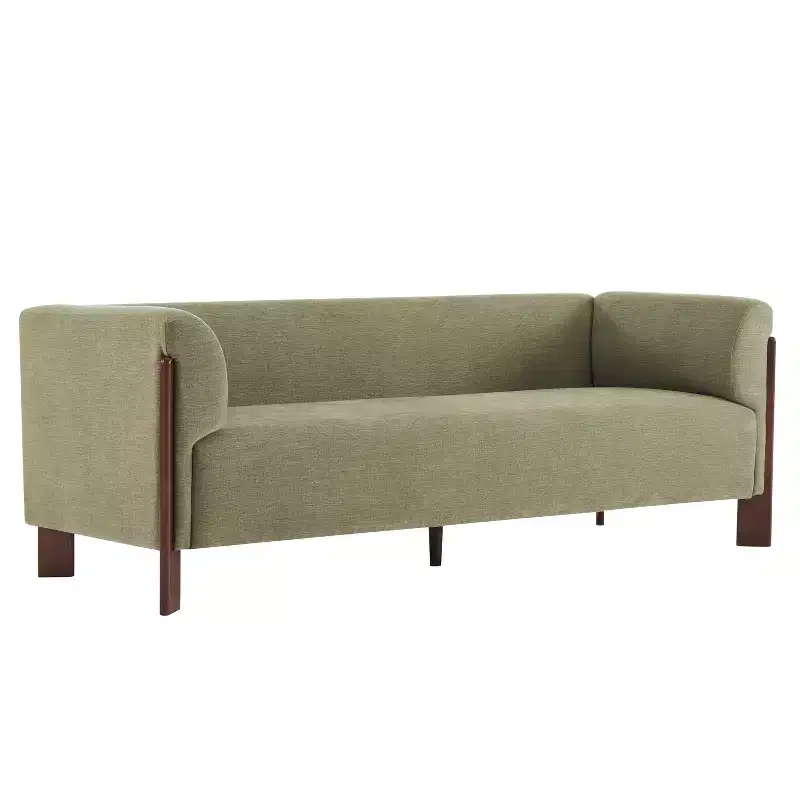 Christopher Knight Home Patcharee Modern 80 3-Seater Wooden Upholstered Sofa