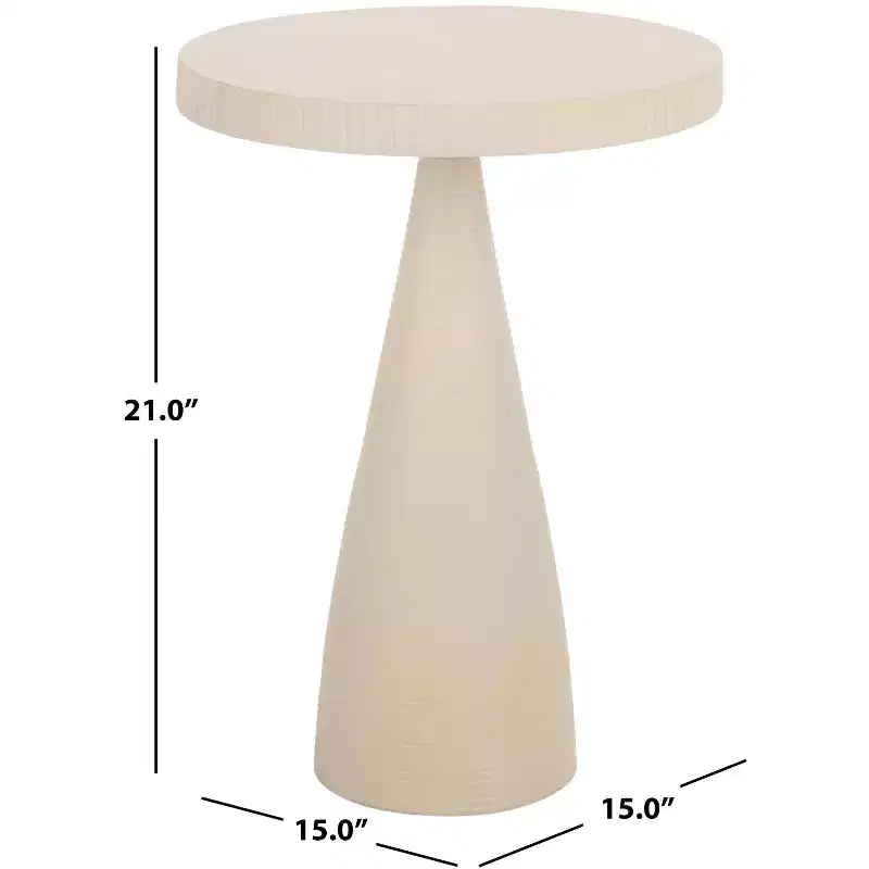 Champeaux Round Accent Table - FOX5527 - Safavieh Couture