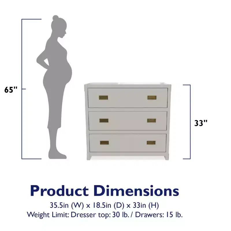 Baby Relax Miles 3-Drawer Dresser