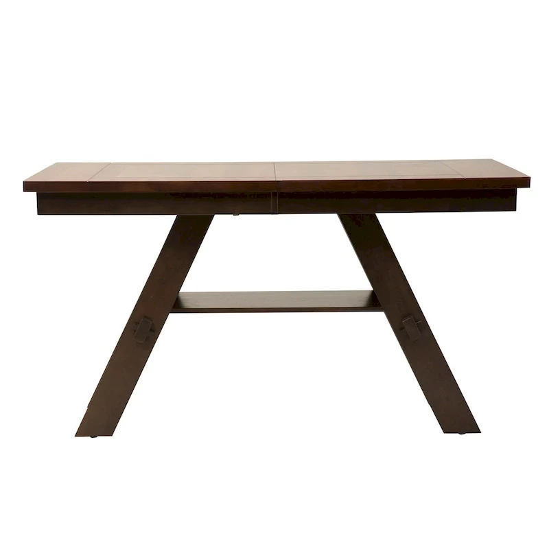 Industrial Counter Height Pub Table with 2 PU Upholstered Stools