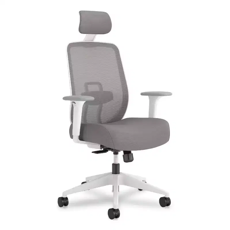 HON Altern Mesh Back Task Chair, 17.95 to 21.1 Seat Height, Gray Seat, Gray/White Back, White Base
