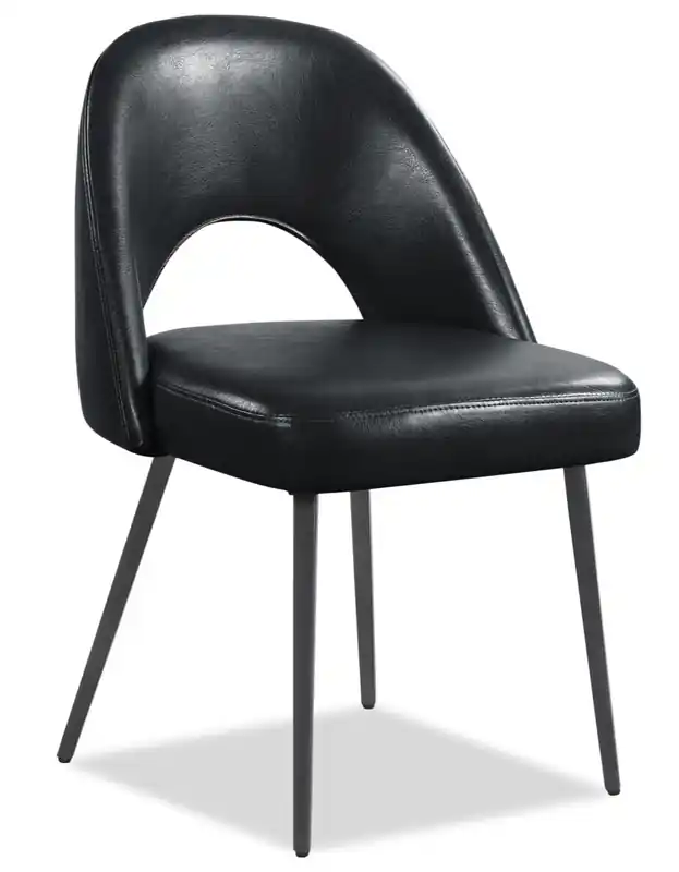 Dining Chair with Vegan Leather Fabric