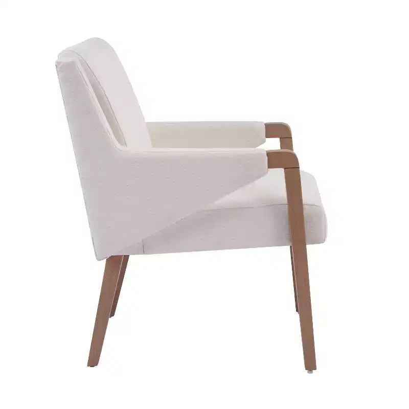 Christopher Knight Home Nattapong Modern Rubberwood Linen Upholstered Dining Chairs (Set of 2)