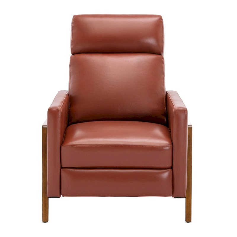 Roland Top Grain Leather Push Back Recliner by Greyson Living