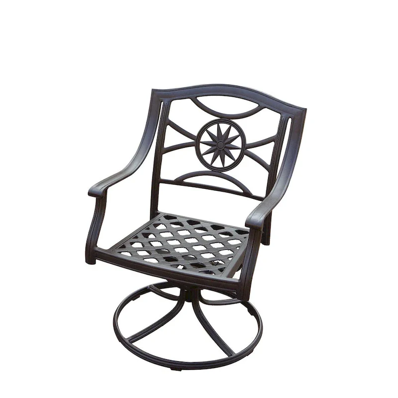 Ten Star 11-Piece Patio Dining Set (with 2 Swivel Rockers) with Cushions and 42 x 92/ 42 x 120 Rectangular Extension Table