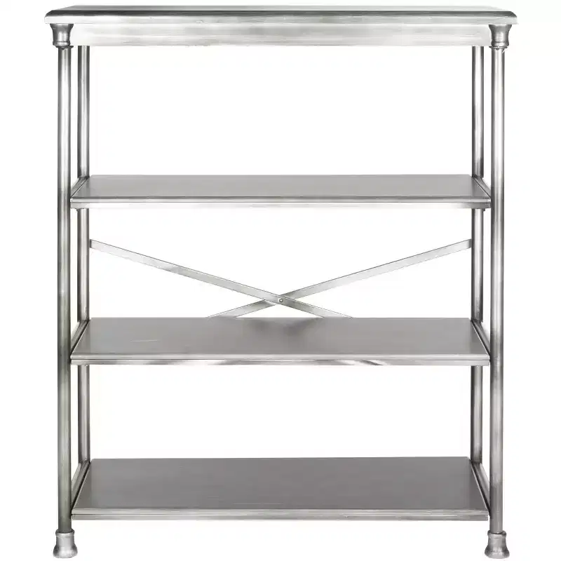Jamison Large Bookcase - AMH1536 - Silver - Safavieh Couture