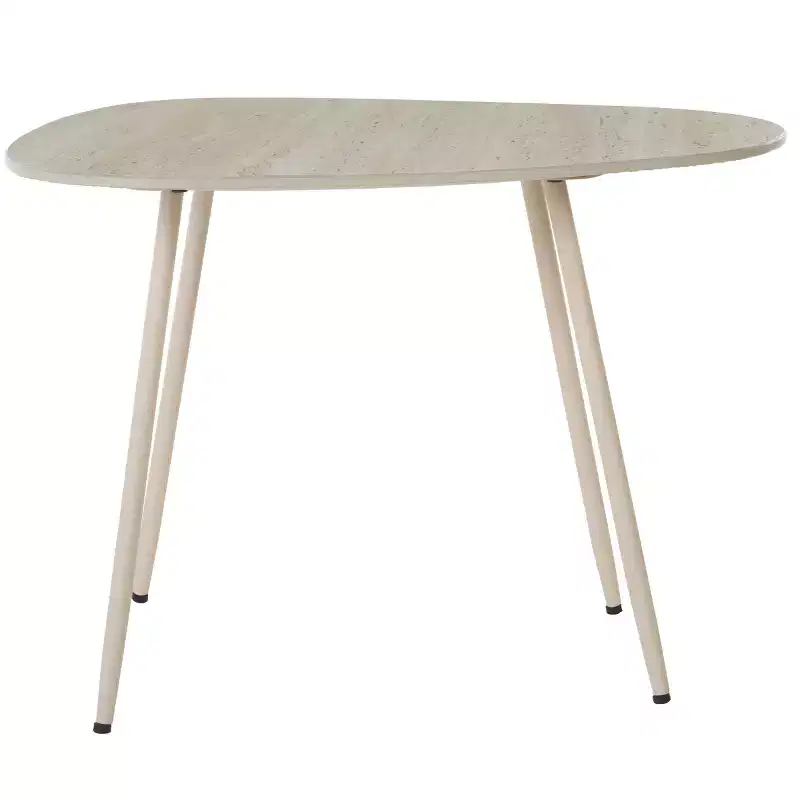 Medium Ceramic Side Table - Beige Ceramic/Beige
