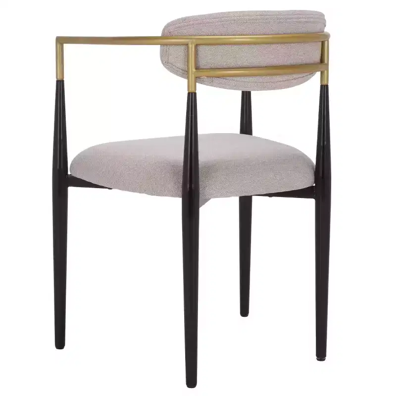 Covelle Dining Arm Chair - Set of 2 - DCH6401 - Black Gold/Dove Grey - Safavieh