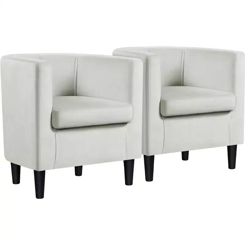 Barrel-Shaped Arm Chair for Living Room, Bedroom, Reception Room