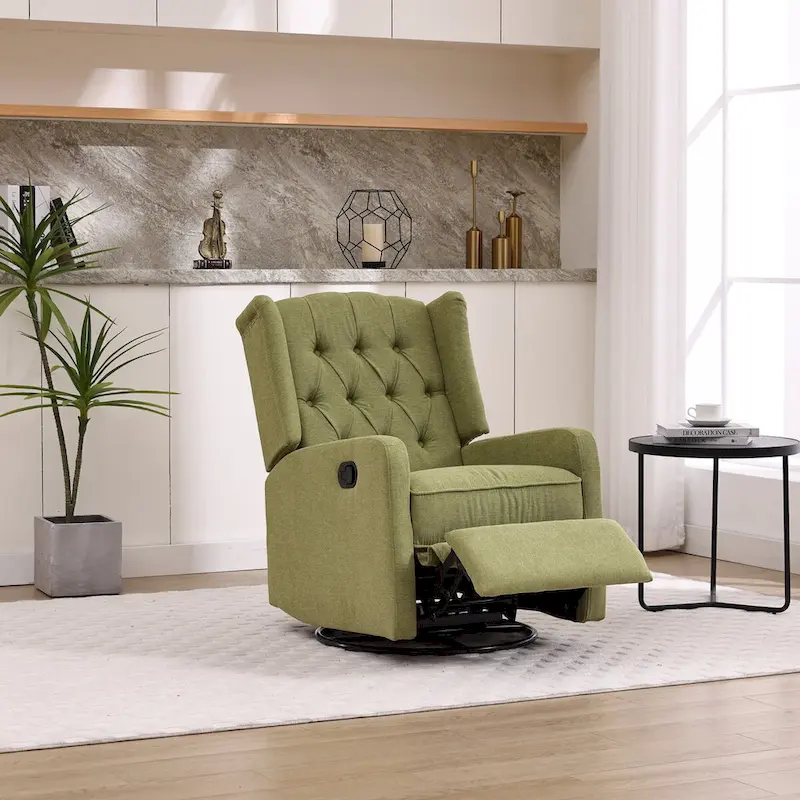 Multi-gear adjustable lounge chair 360 degrees full rotation rocking chair