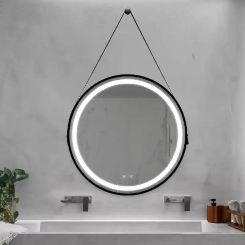 32inch Bathroom Led Classy Vanity Mirror with focused backplane,Black aluminum alloy frame,High Lumen,Dimmable Touch,Wall Switch Control