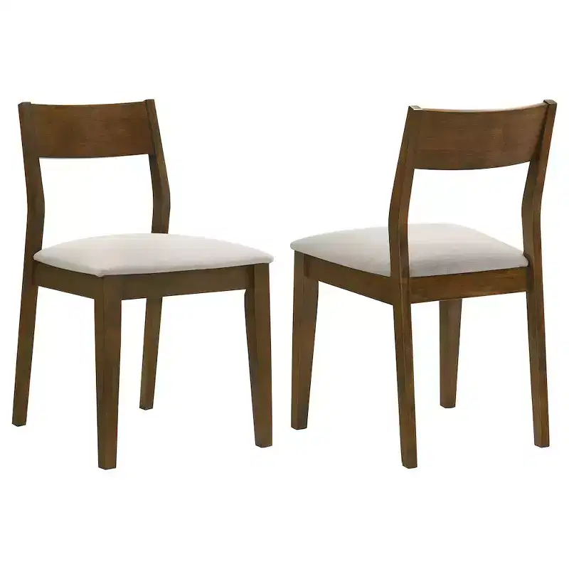 Coaster,Almonte Dining Chair Upholstered Seat Dark Brown (Set of 2)