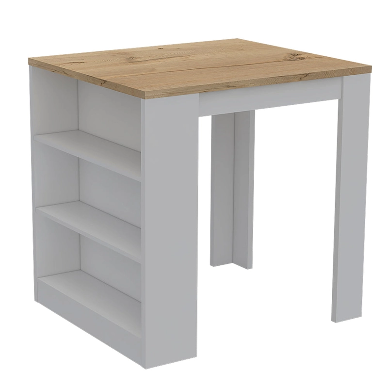 TUHOME Covelo 2-Piece Kitchen Set with Utility Sink Cabinet and Kitchen Island - N/A