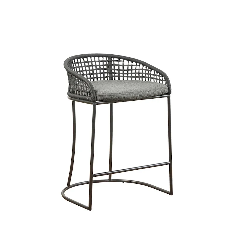 Madison Park Carmel Woven Counter Stool 25