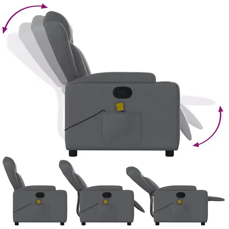 vidaXL Electric Massage Recliner Chair