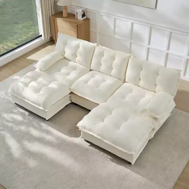 GDFStudio Havenridge Modular 107  U Chenille Sectional Sofa