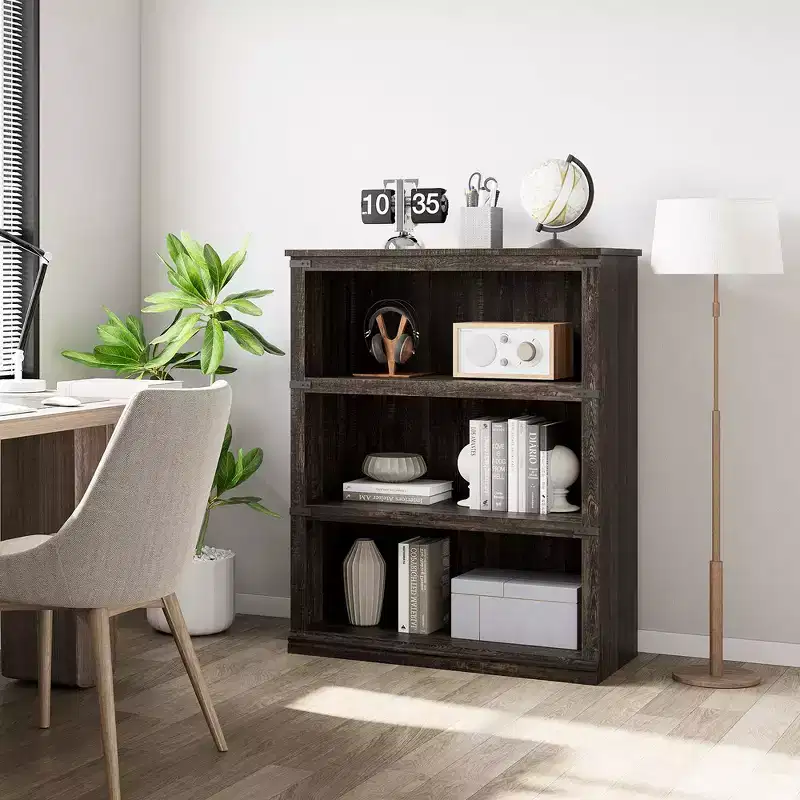 3-Shelf Bookcase Floor Standing Display Storage Shelves 40