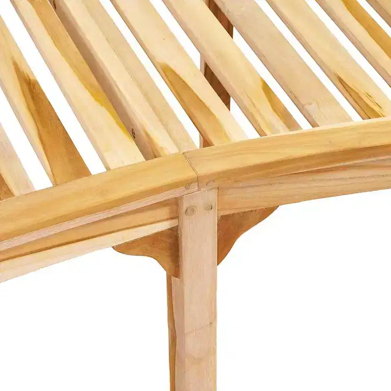Garden Bench Natural Teak Solid Teak Wood Large Durable