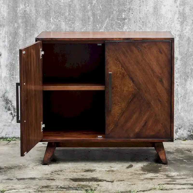 Uttermost Liri Deep Mahogany Accent Cabinet