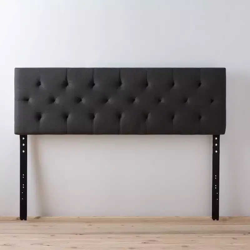 Emmie Adjustable Upholstered Headboard with Diamond Tufting - Brookside Home
