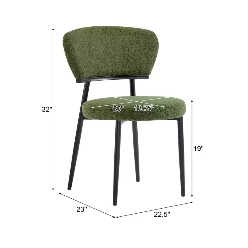 Christopher Knight Home Atrass Upholstered Dining Chair with Metal Legs (Set of 4)