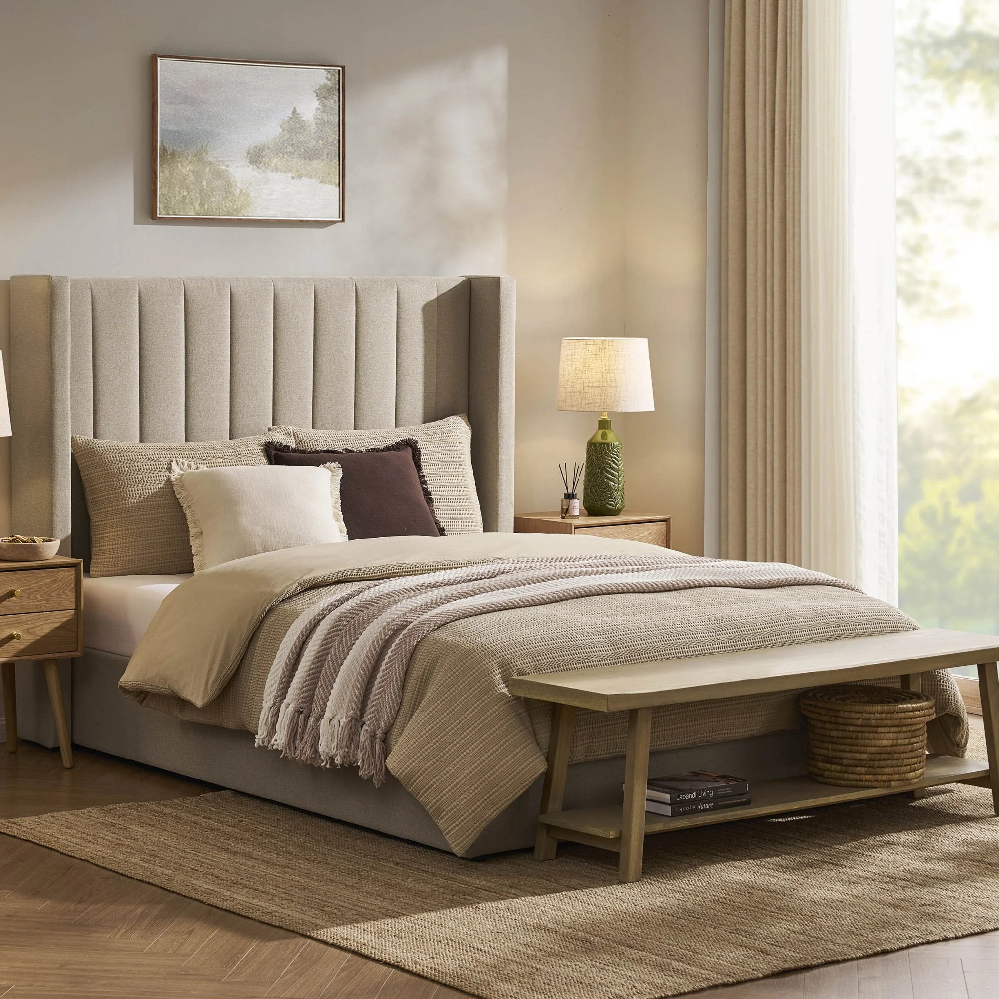 Storage Bed - Oatmeal