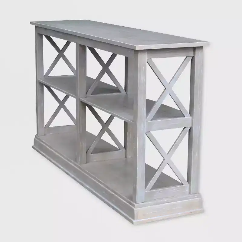Hampton Sofa Server Table with Shelves - International Concepts