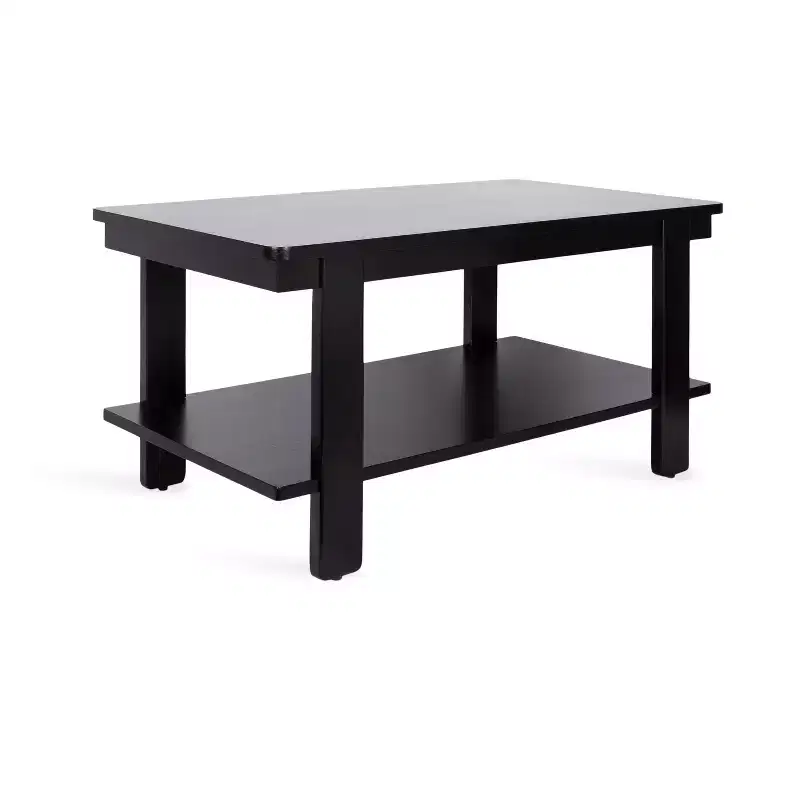 Wood Two-Tier Coffee Table 36''W x 20''D x 18.5''H