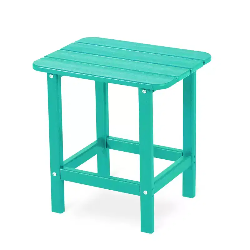 Aoodor Outdoor Adirondack Side Table HDPE End TableClassic Modern DesignHigh-QualityEasy to AssembleVersatile End Table for Patio, Garden, Lawn
