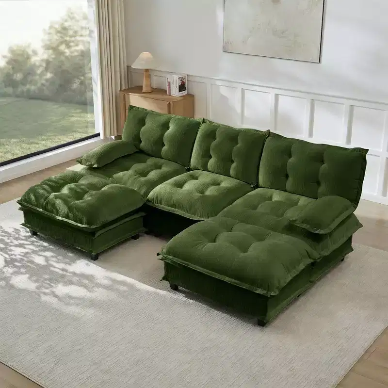 GDFStudio Havenridge Modular 107  U Chenille Sectional Sofa
