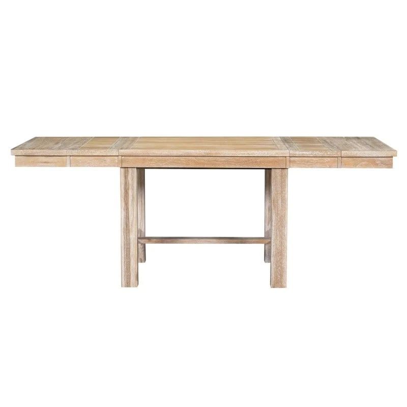 6-Piece Dining Kitchen Table Set, Extendable Wood Dining Table, 4 Upholstered Dining Chairs and Bench, Two 11 Removable Leaf